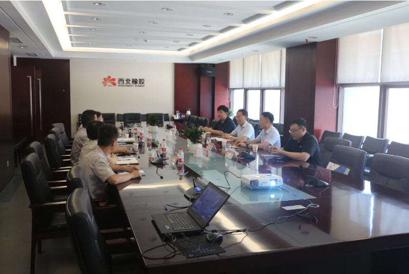 通用技術(shù)高新材料副總經(jīng)理李開占一行前往陜西延長石油西北橡膠有限公司進(jìn)行了交流訪問。公司副總經(jīng)理賀莉莉、相關(guān)部門負(fù)責(zé)人陪同。